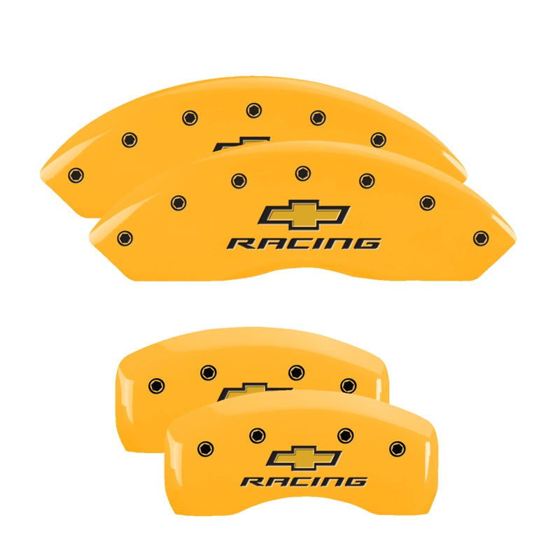 Chevy Racing, Yellow - C6 Corvette Base MGP Brake Caliper Covers