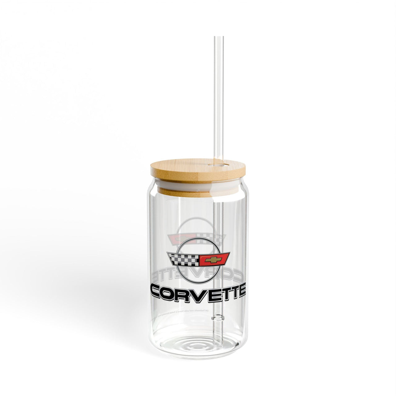 Corvette C4 16oz Clear Plastic Sipper – Corvette Script & C4 Logo