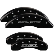 C7 Corvette Script Front / Z51 Rear, Black - C7 Corvette Stingray MGP Brake Caliper Covers