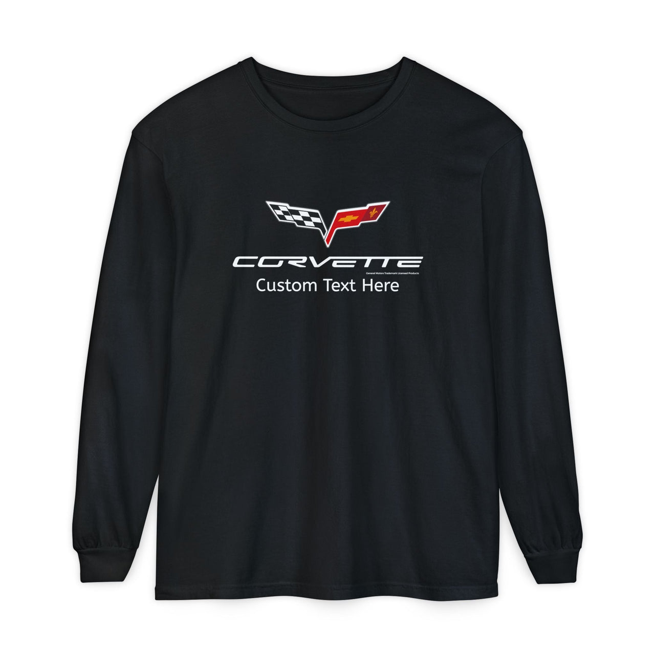 C6 Corvette Personalized Comfort Colors 100% Cotton Long Sleeve T-Shirt
