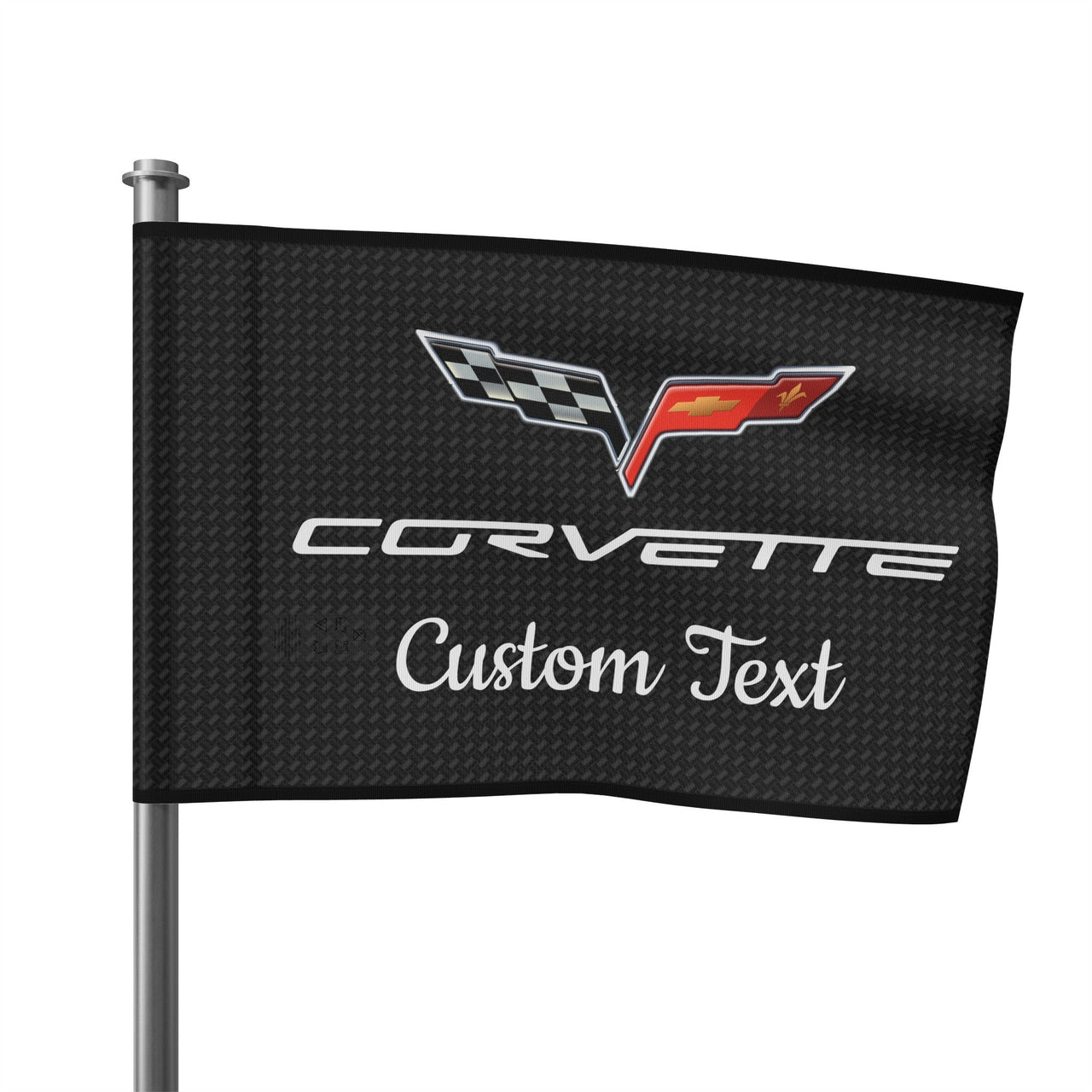 C6 Corvette Personalized Flag: Polyester With Satin Finish