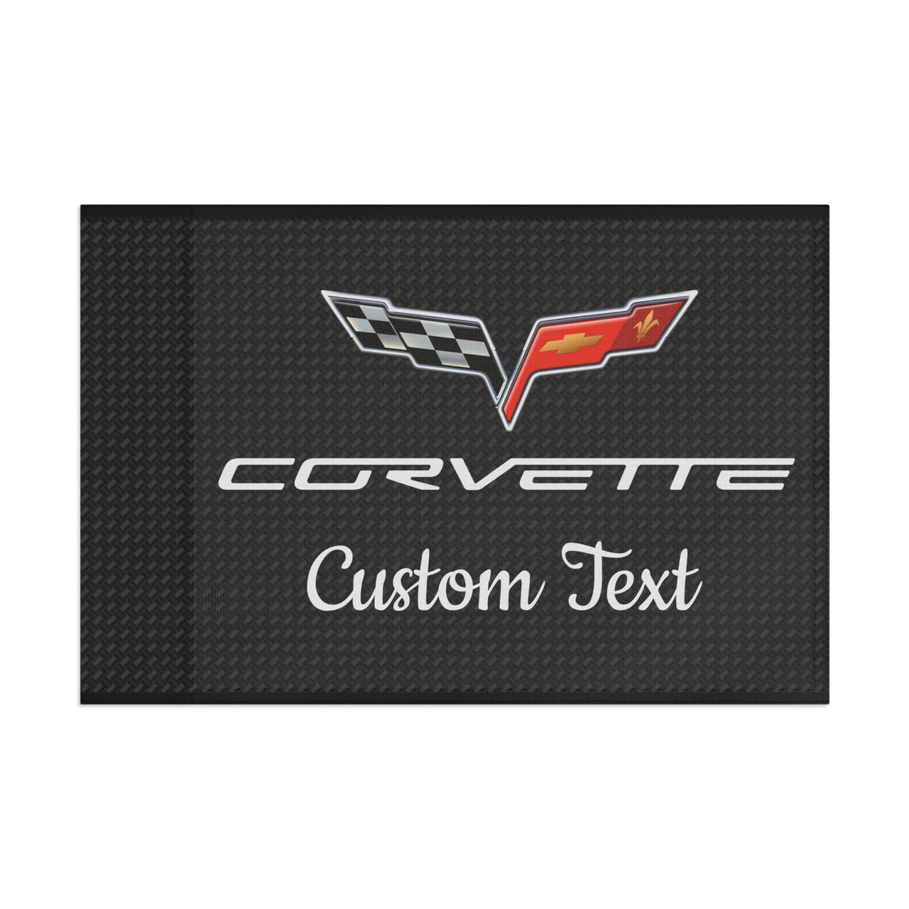 C6 Corvette Personalized Flag: Polyester With Satin Finish