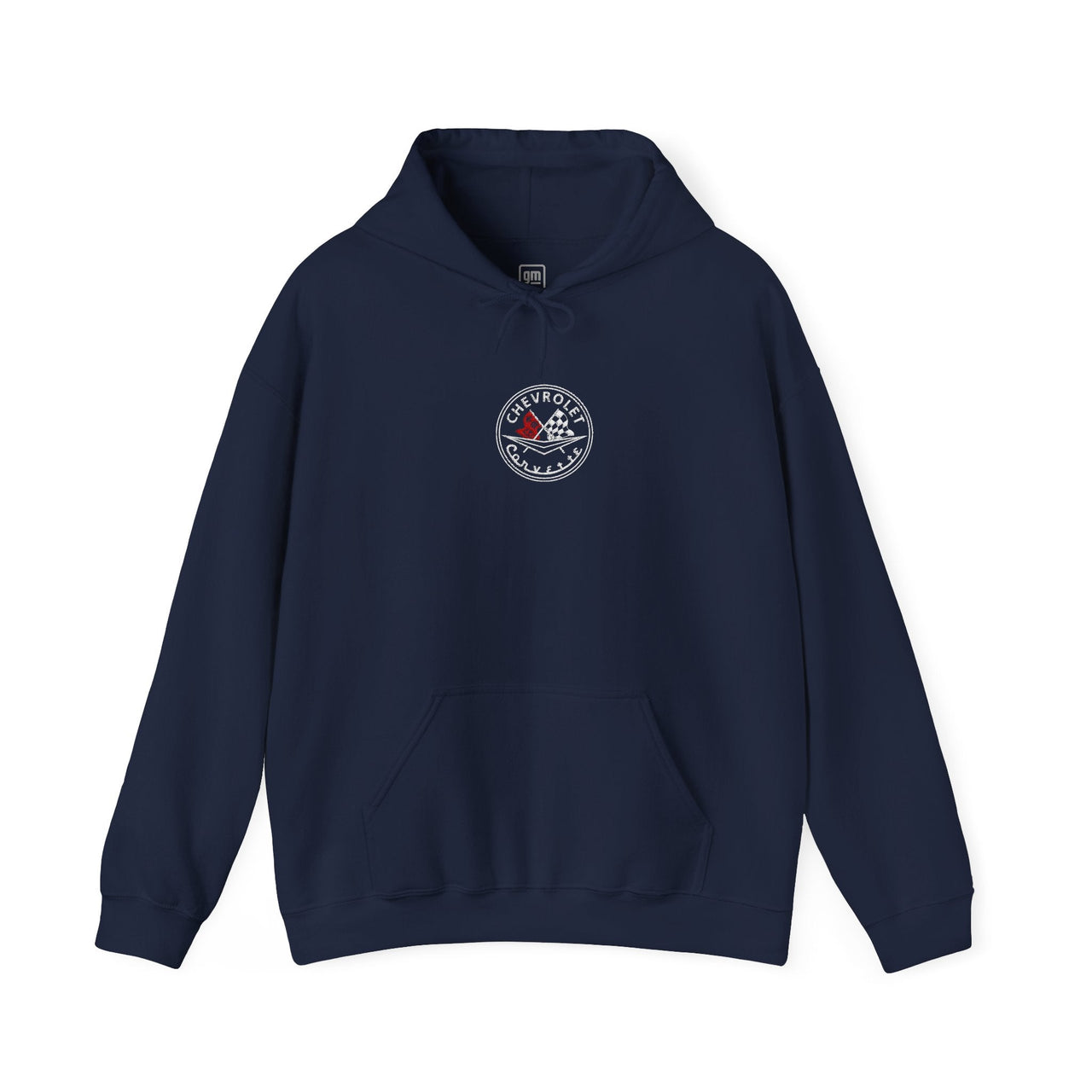 Corvette C1 Embroidered Logo Heavy Blend Hooded Sweatshirt
