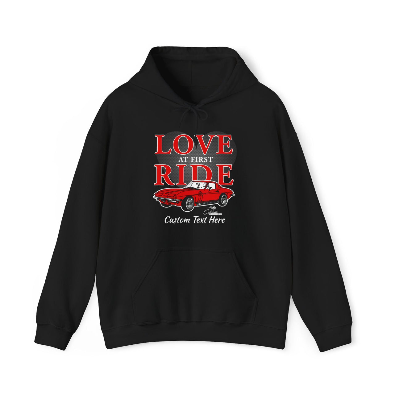 Corvette Love at First Ride Personalized Cotton-Blend Hoodie
