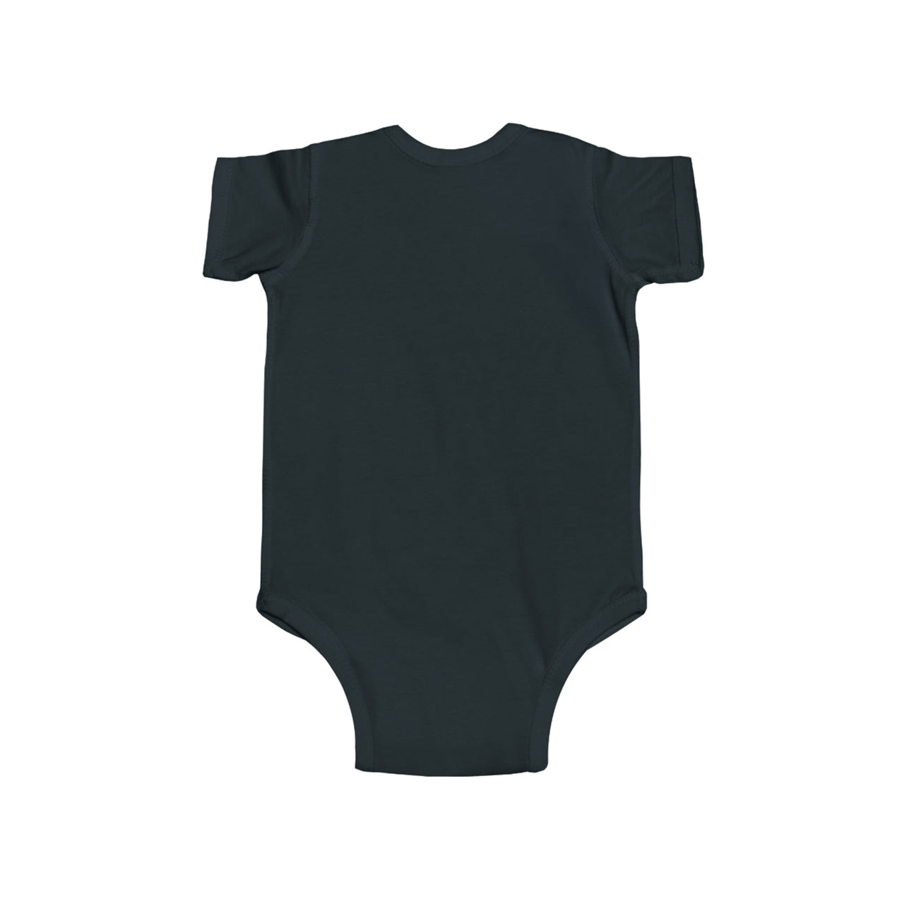 C3 Corvette Baby Short Sleeve Snap Bottom One Piece Fine Jersey Bodysuit - Black / 6 Month