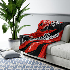 Personalized C2 Corvette Racing Decorative Diagonal Pattern Sherpa Blanket