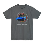 c6-corvette-personalized-circle-logo-with-car-unisex-tall-beefy-t®-cotton-t-shirt