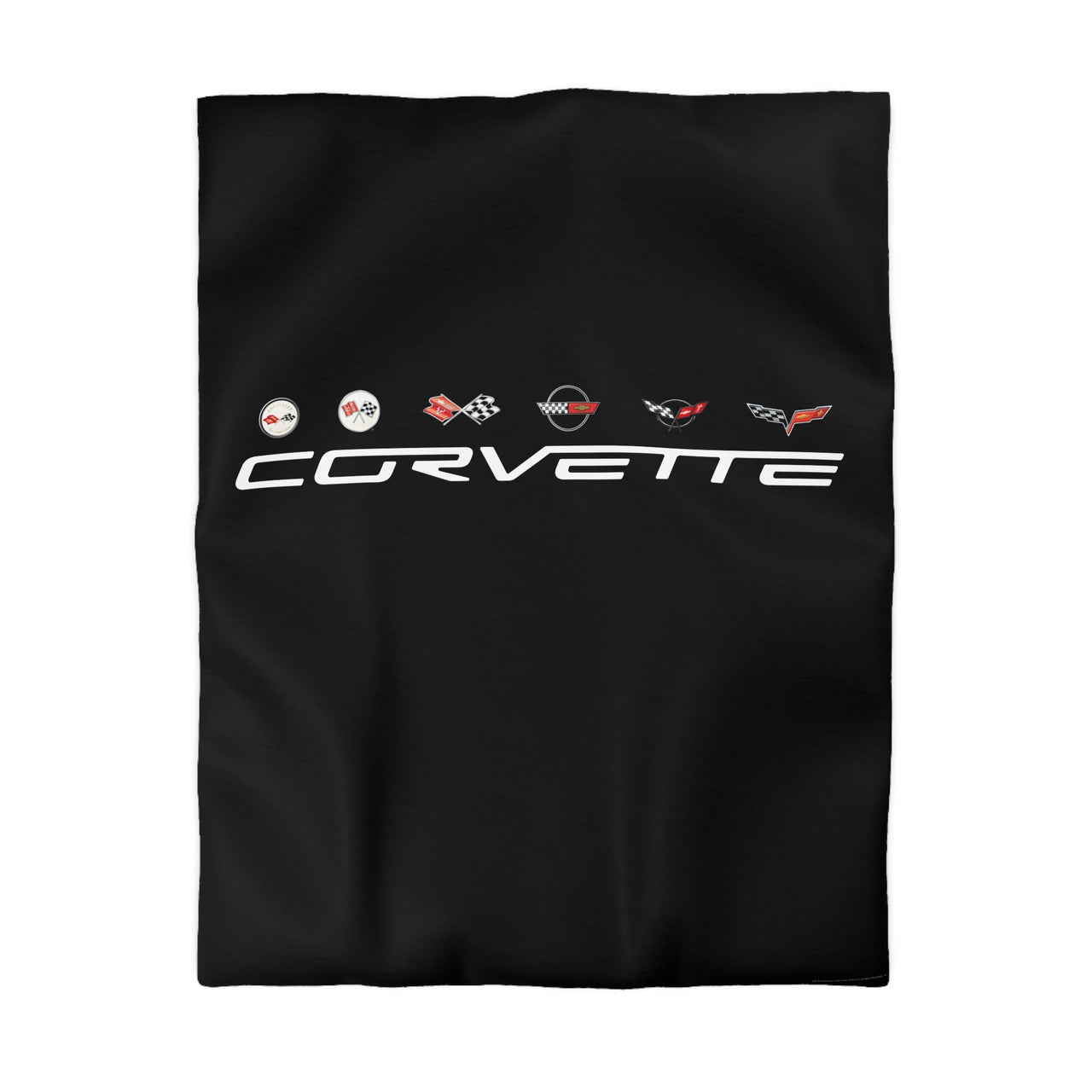 Corvette Generations Microfiber Carbon Duvet Cover – Perfect for Car Enthusiasts!