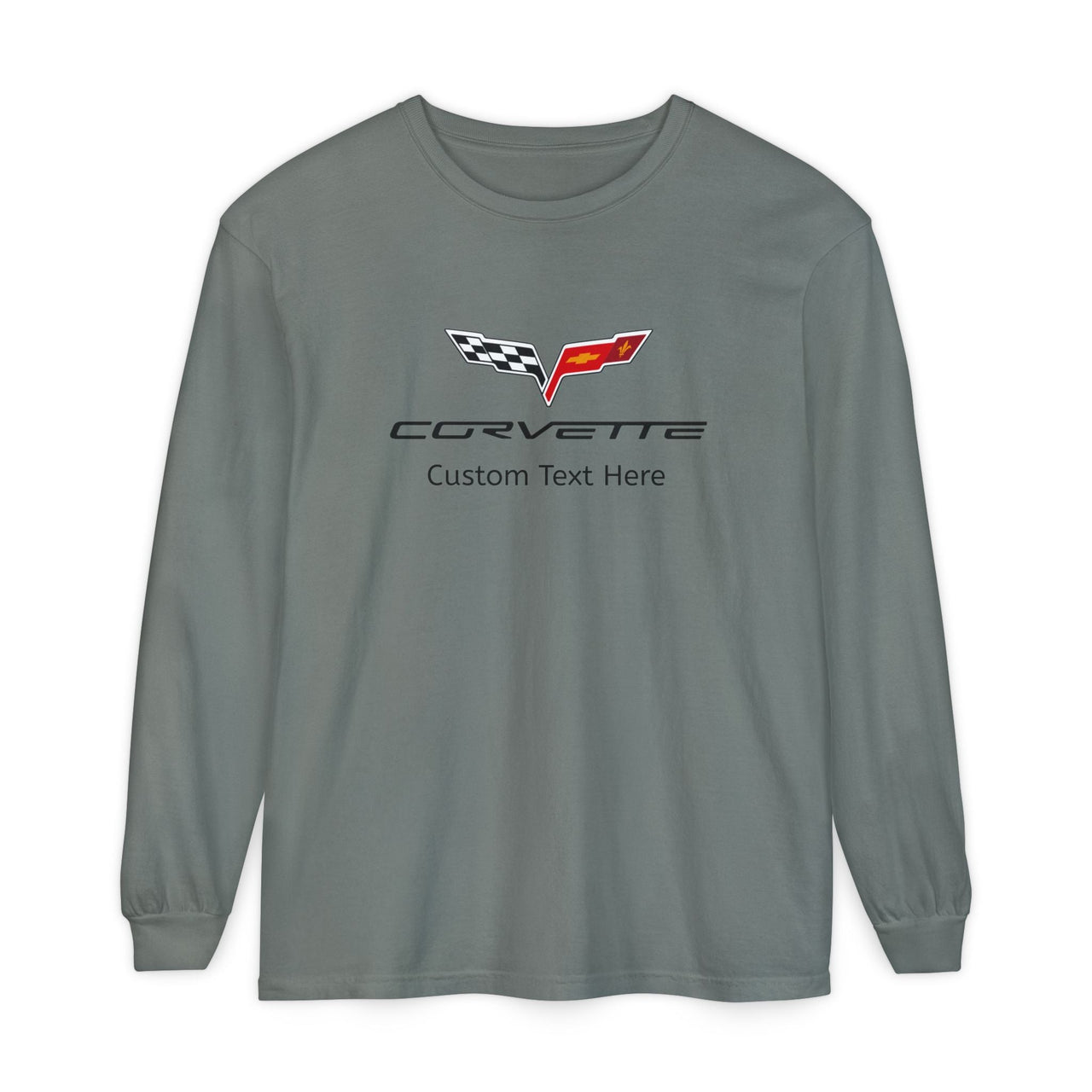 C6 Corvette Personalized Comfort Colors 100% Cotton Long Sleeve T-Shirt