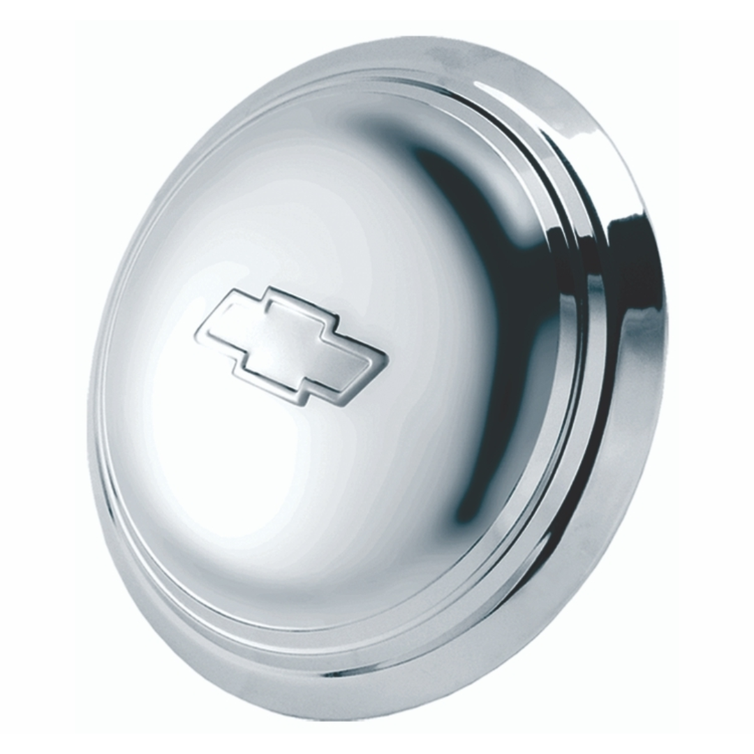 C3 1969-1982 Chevrolet Corvette Wheel Center with Bowtie Emblem Indention Chrome Plated Stainless Steel