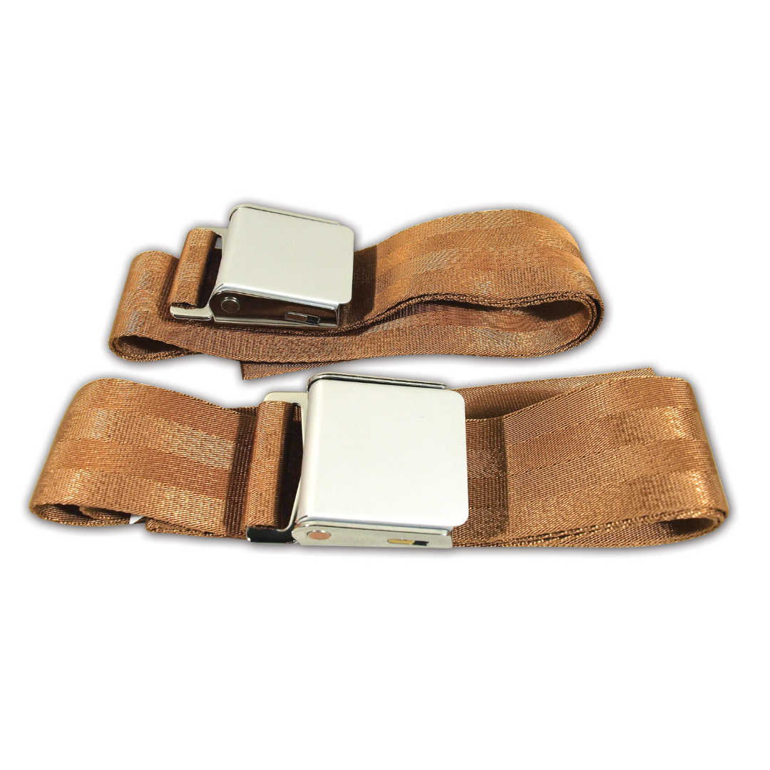 1956-1962 Corvette Seat Belts - Saddle - Hambone Style