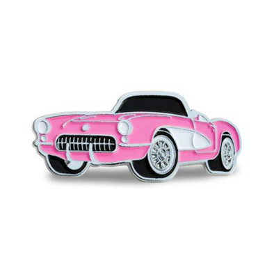 1956 C1 Corvette Lapel Pin - Pink