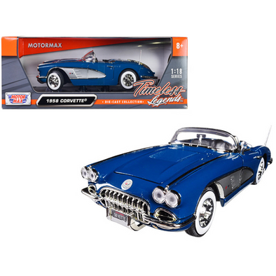 1958 Chevrolet Corvette Turquoise 1/18 Diecast