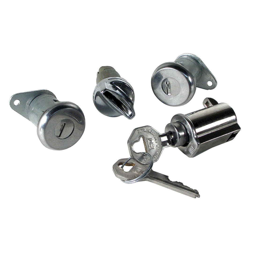C2 1964-1964 Corvette Lock Set Ignition, Doors and Glove Box - CA