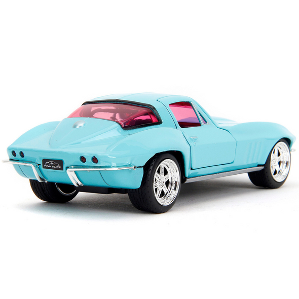 1966 Chevrolet C2 Corvette Light Blue 1/32 Diecast Model Car by Jada