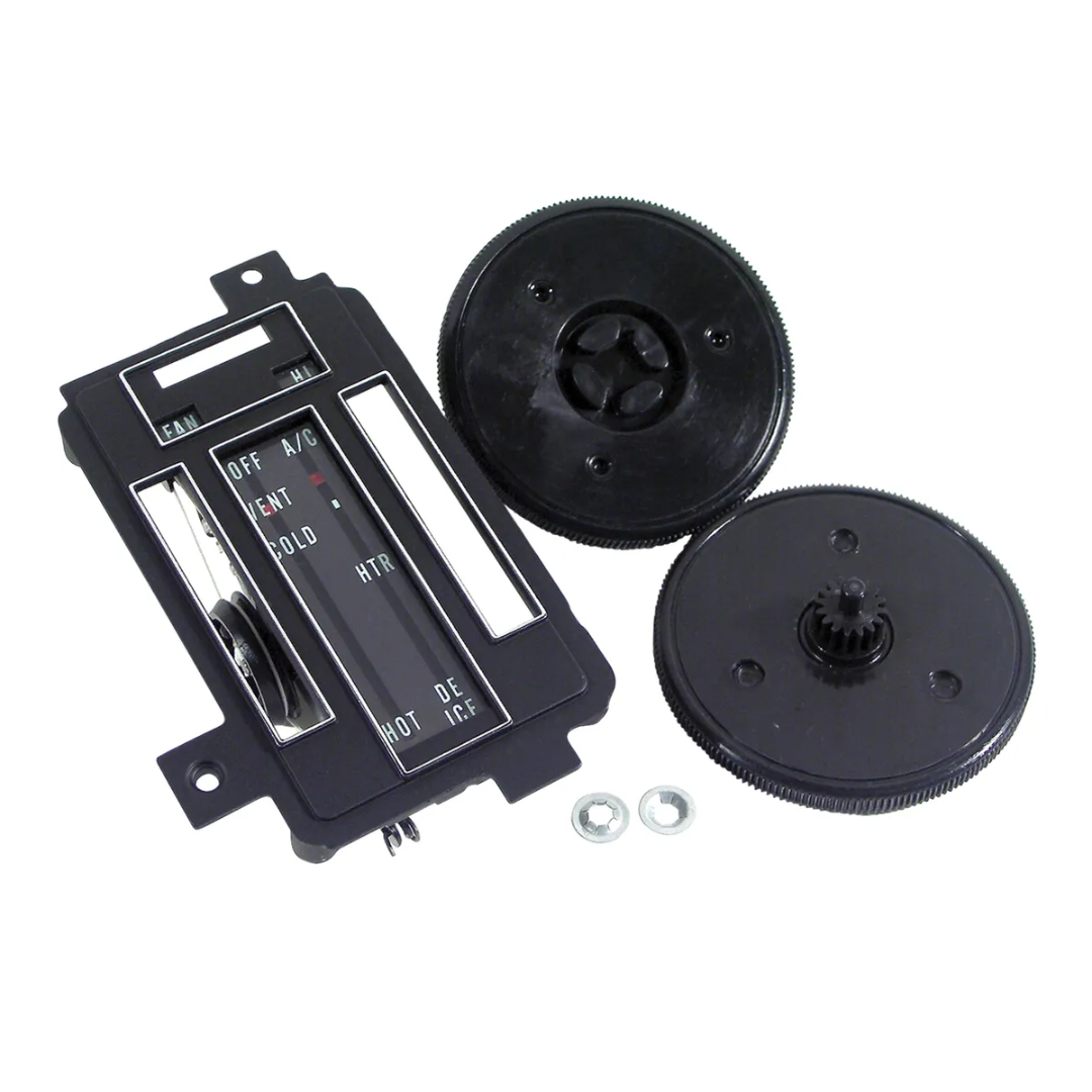 C3 1968 Corvette Heater/Air Conditioning Control Faceplate Kit - CA