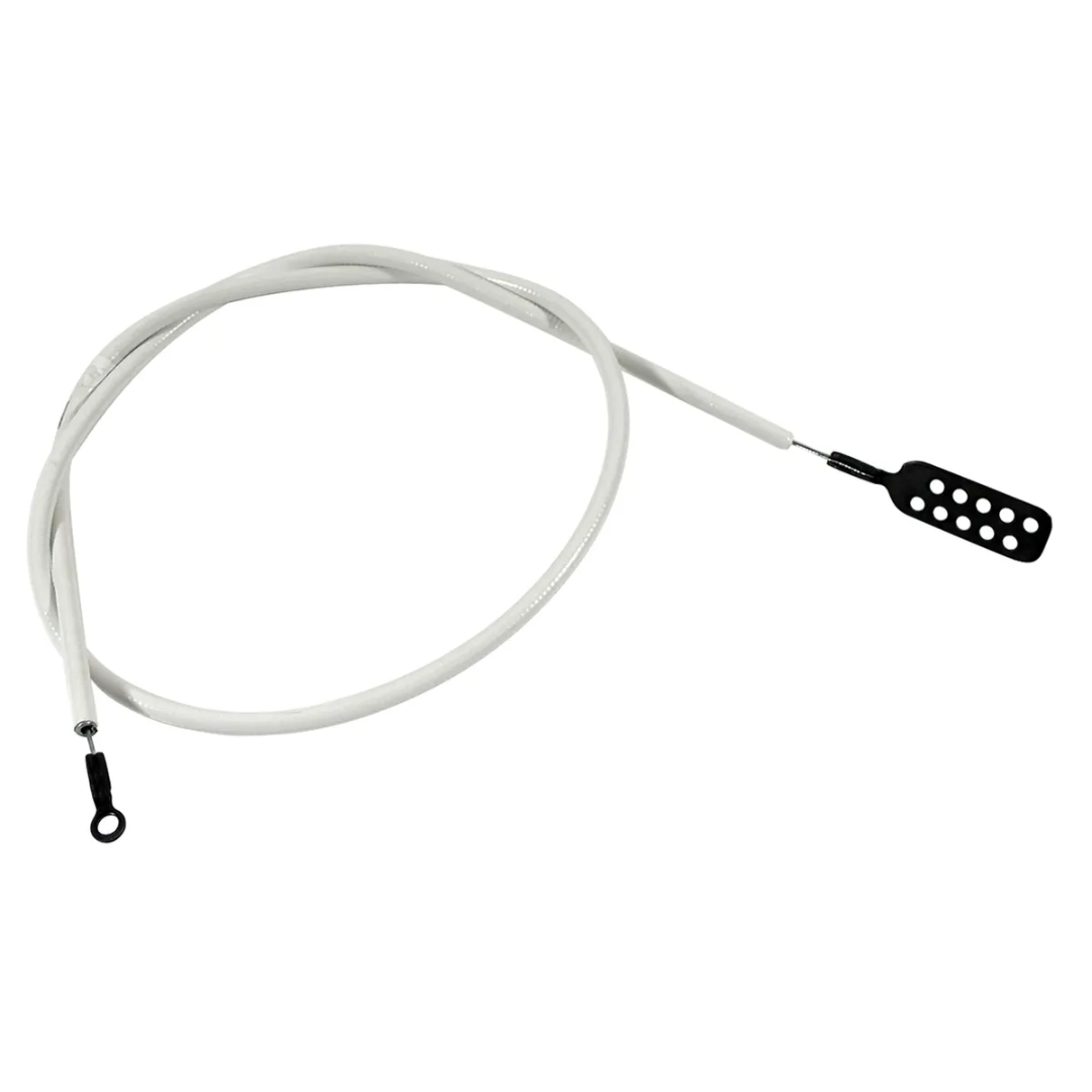 C3 1968-1969 Corvette Hood Release Cable - 68 Late - 69 Early 34 1/4" White - CA