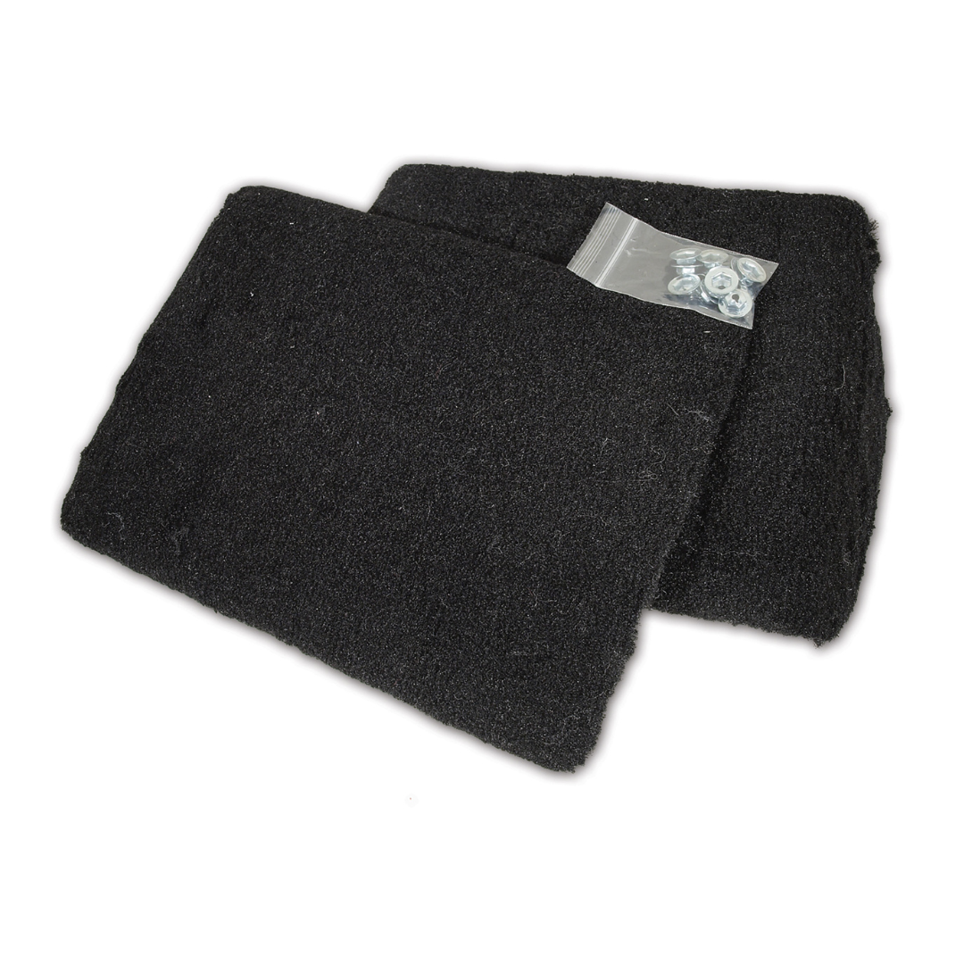 1990-1993 Corvette FRONT SPEAKER COVER ASSYS BLACK PILE - CA