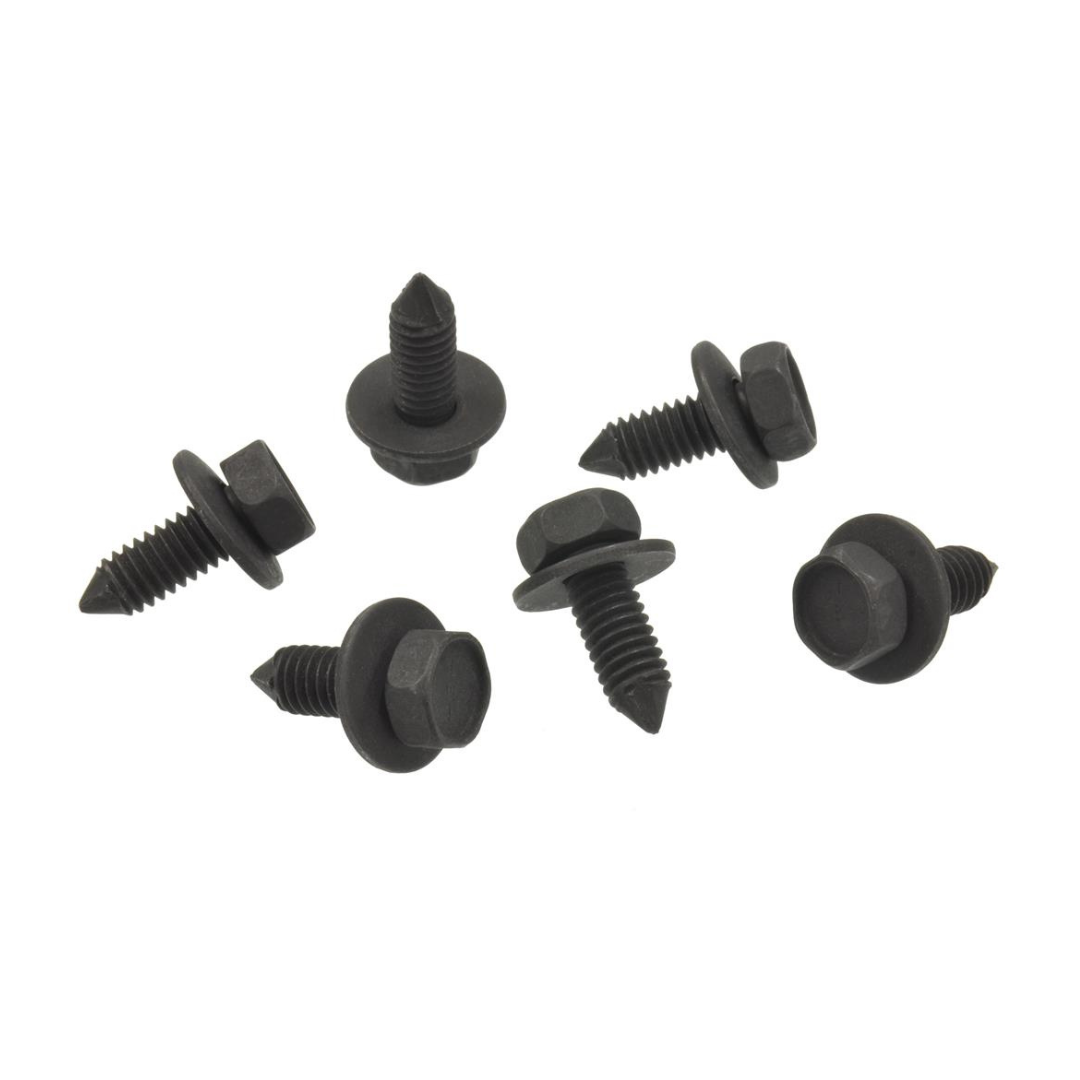 1969-1973 Corvette Fan Shroud Bracket Bolt Set Upper - 6 Piece - CA