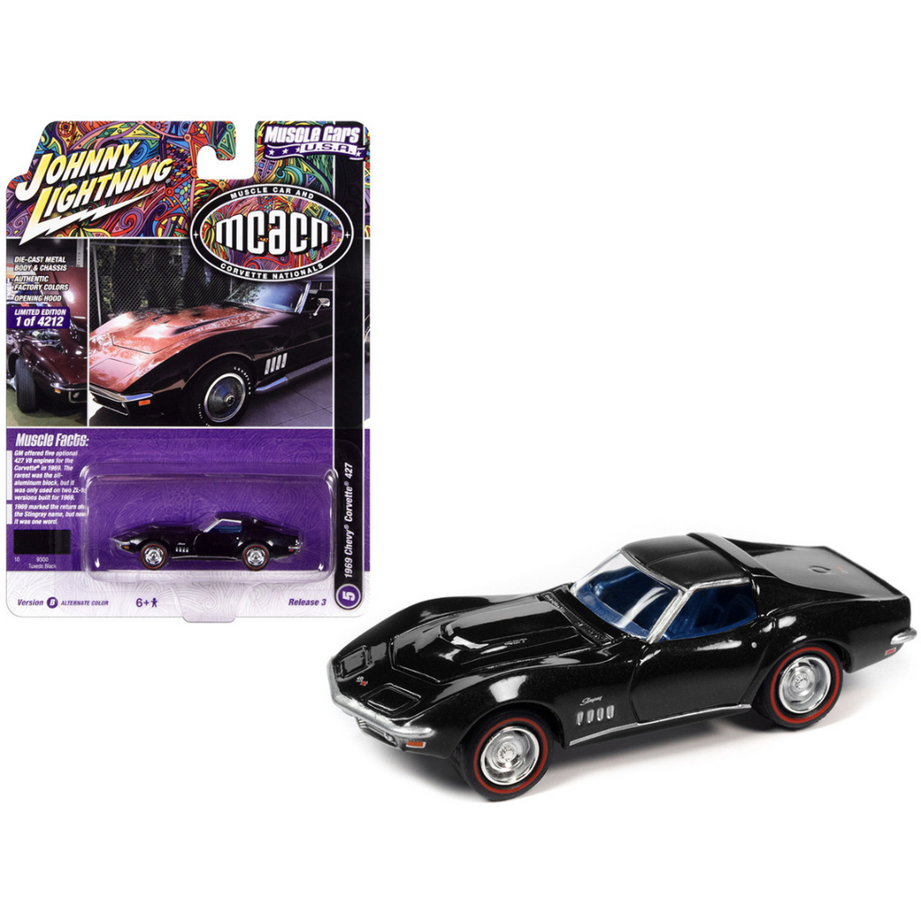 1969 Corvette 427 Tuxedo Black 1 64 Diecast Corvette Store Online