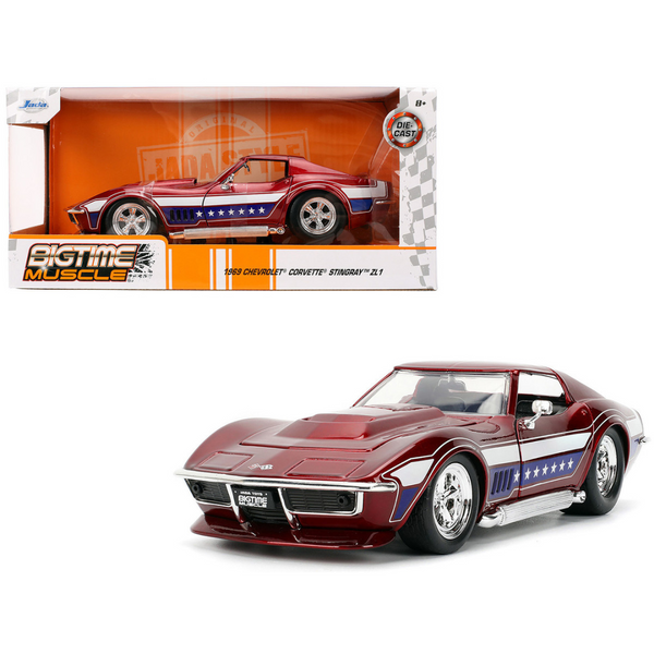 Chevrolet Corvette Sting Ray 模型車 赤 1969-chevrolet-corvette-