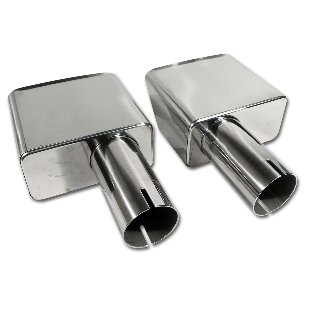 1970-1972 Corvette Exhaust Extensions Stainless Steel - CA