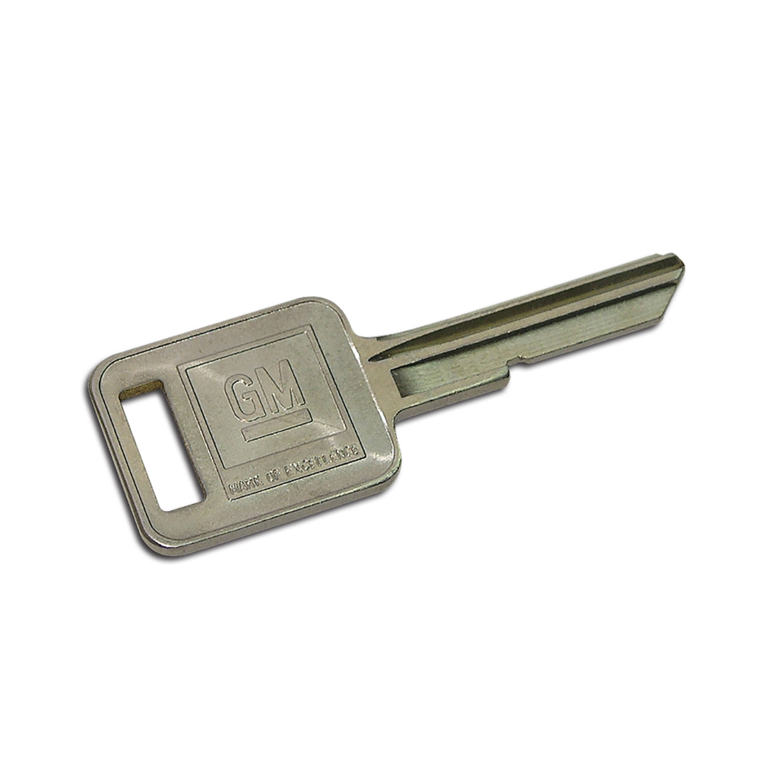 1970-1982 Corvette Key Blank. Square J (70,74,78,82) - CA