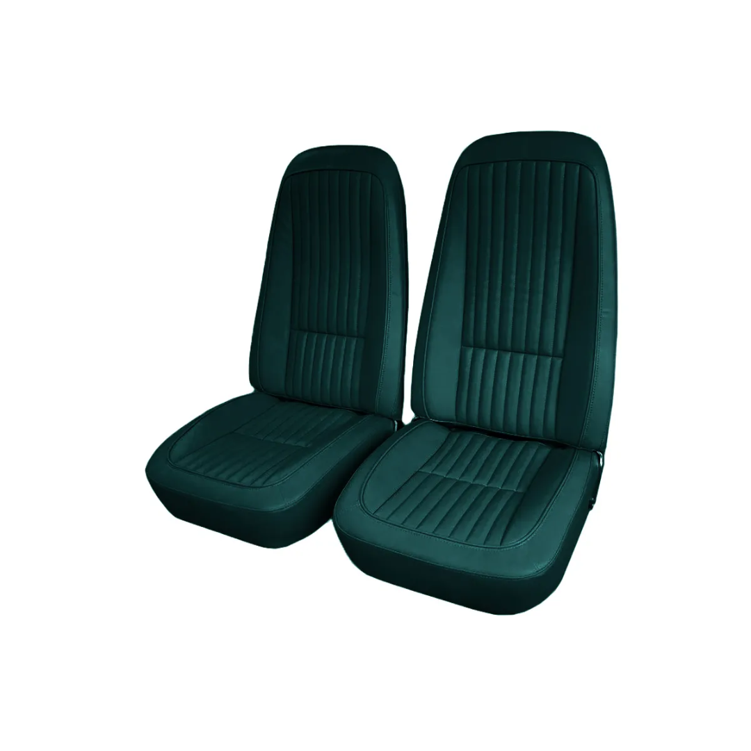 C3 1976 Corvette Mounted Seats Bluegreen Vinyl - CA