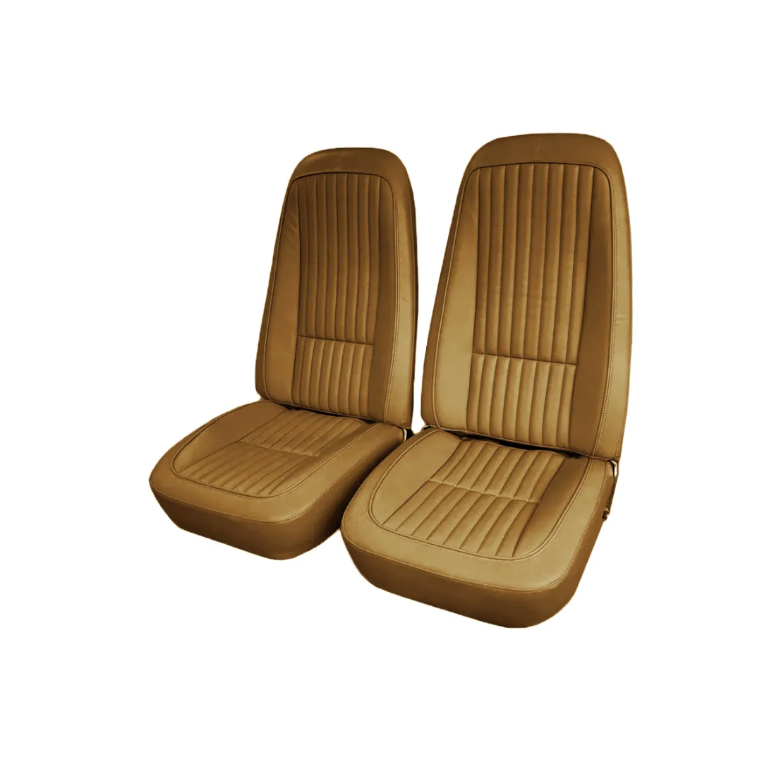 C3 1976 Corvette Mounted Seats Buckskin Vinyl - CA