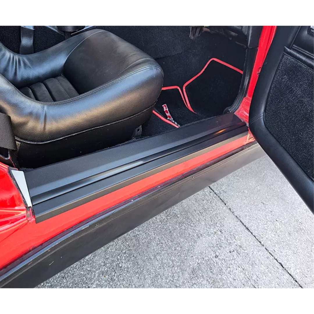 1978-1982 C3 CORVETTE DOOR SILLS TEXTURED BLACK POWDERCOAT 2PC