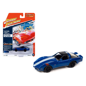 1979-chevrolet-corvette-grand-sport-blue-metallic-with-white-stripes-and-black-top-classic-gold-collection-2023-release-1-limited-edition-to-4476-pieces-worldwide-1-64-diecast-model-car-by-johnny-lightning