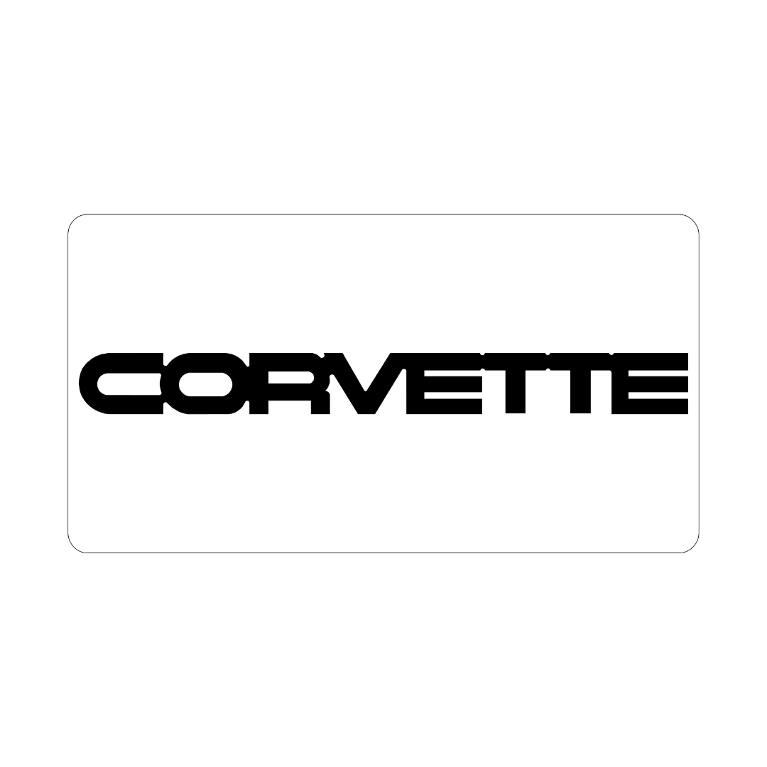 1984-1990 Chevrolet Corvette C4 Rear Letters