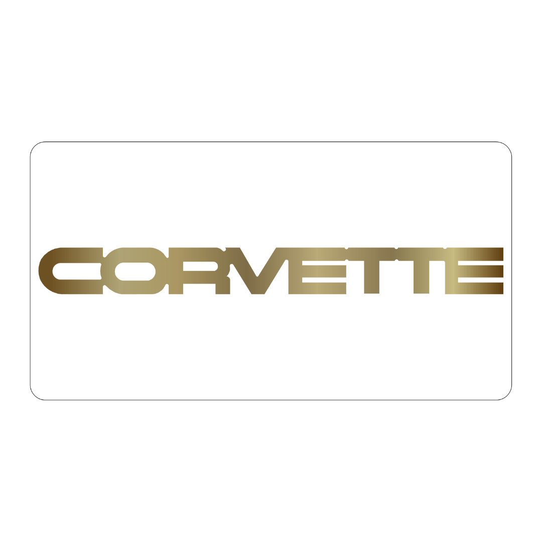 1984-1990 Chevrolet Corvette C4 Rear Letters