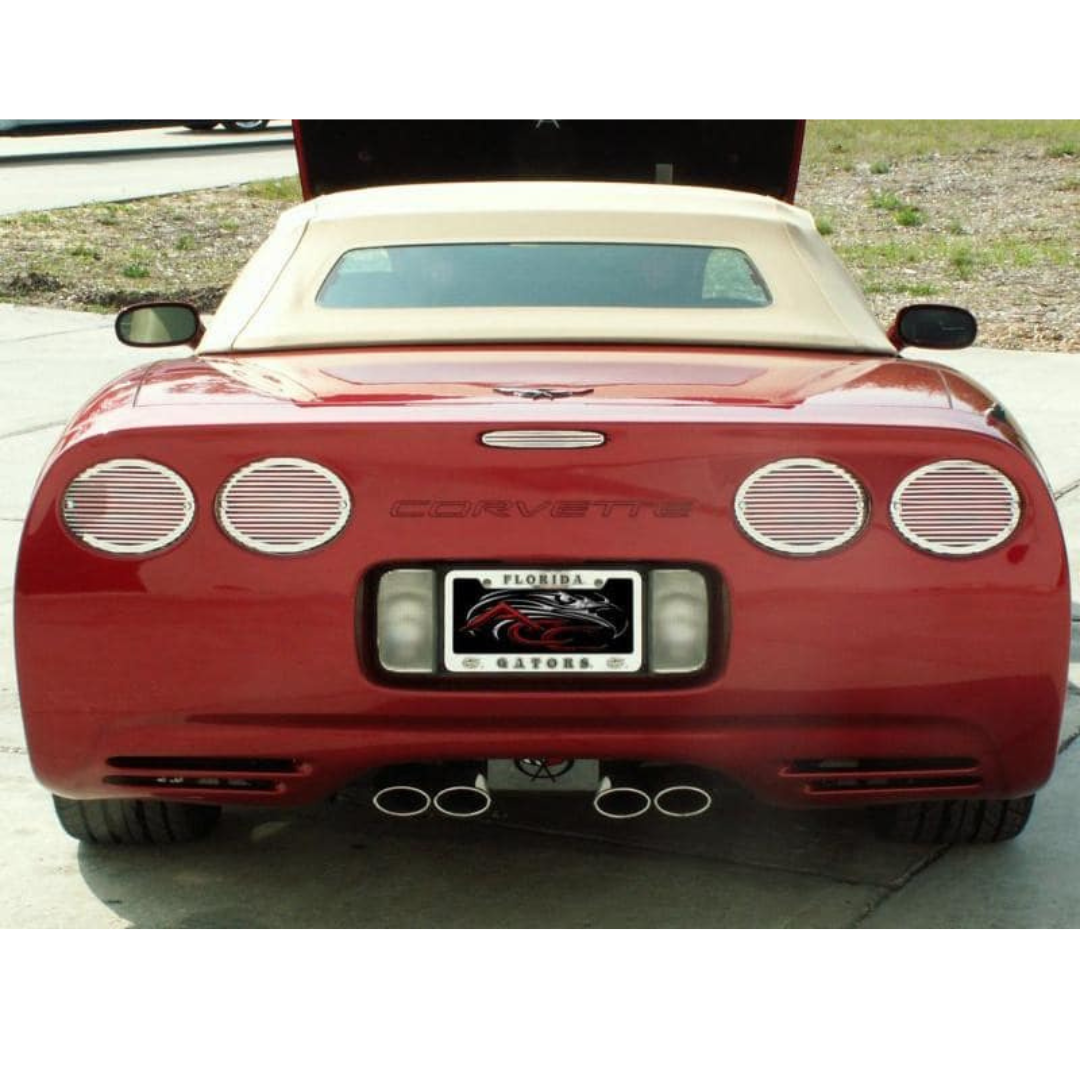 C5 Corvette 5th Brake Light Grille | Billet Style Polished Stainless Steel