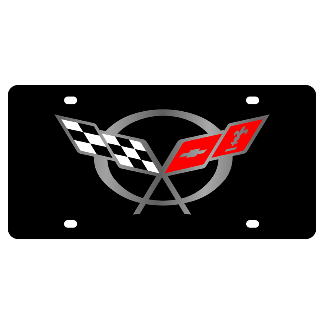 Chevrolet Corvette C5 Carbon Steel License Plate