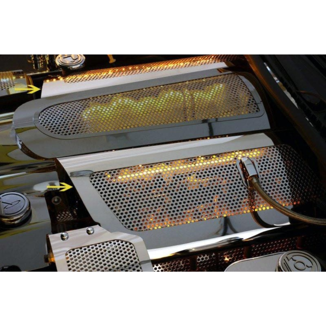 C6 Corvette Z06 LS7 Illuminated Fuel Rail Covers | Replacement Style