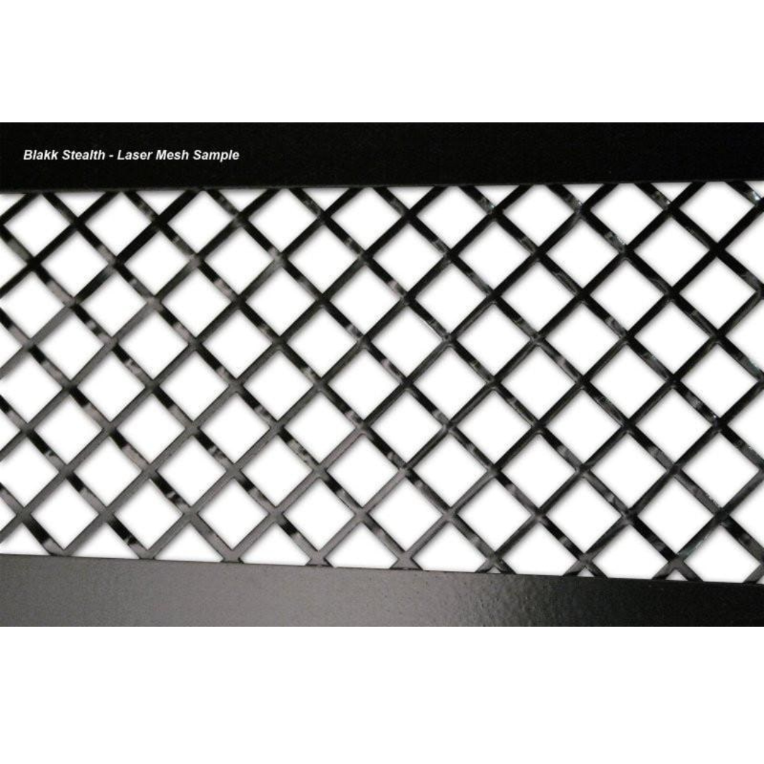 C6 Corvette Front Driving Light Grill "Blakk Stealth" Laser Mesh
