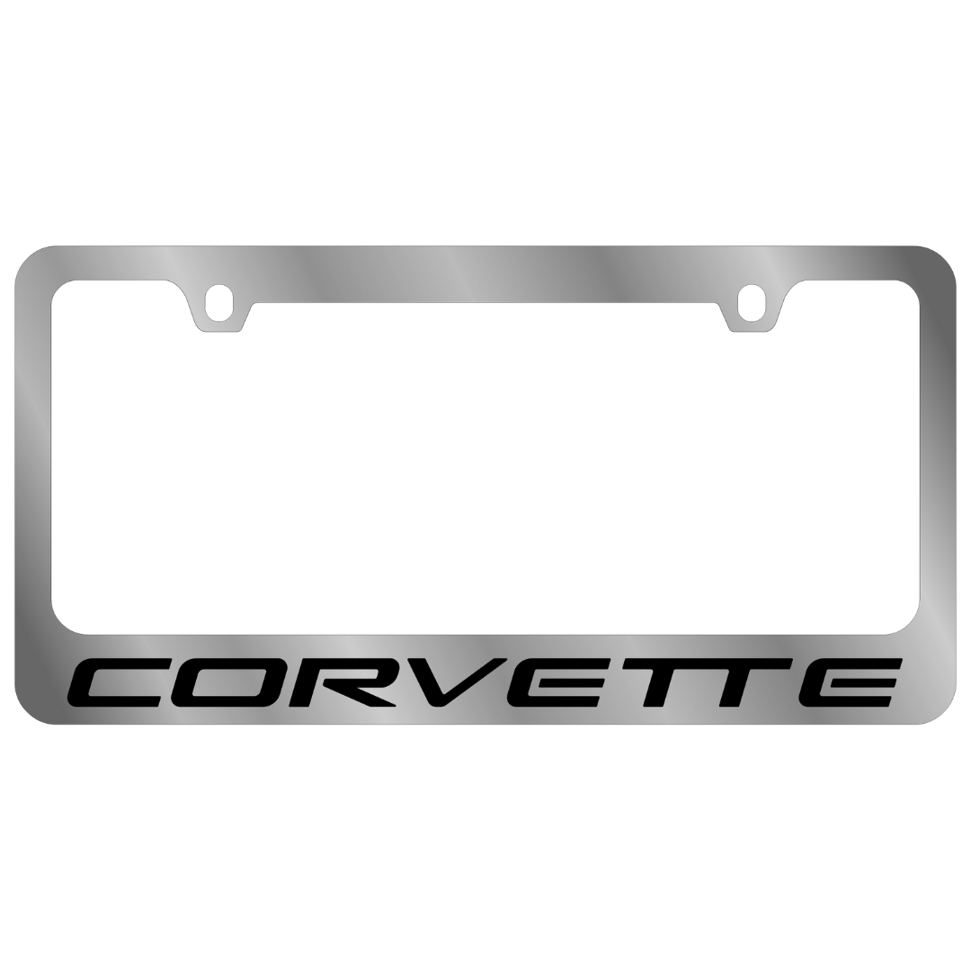 C5 Corvette Chrome License Plate Frame
