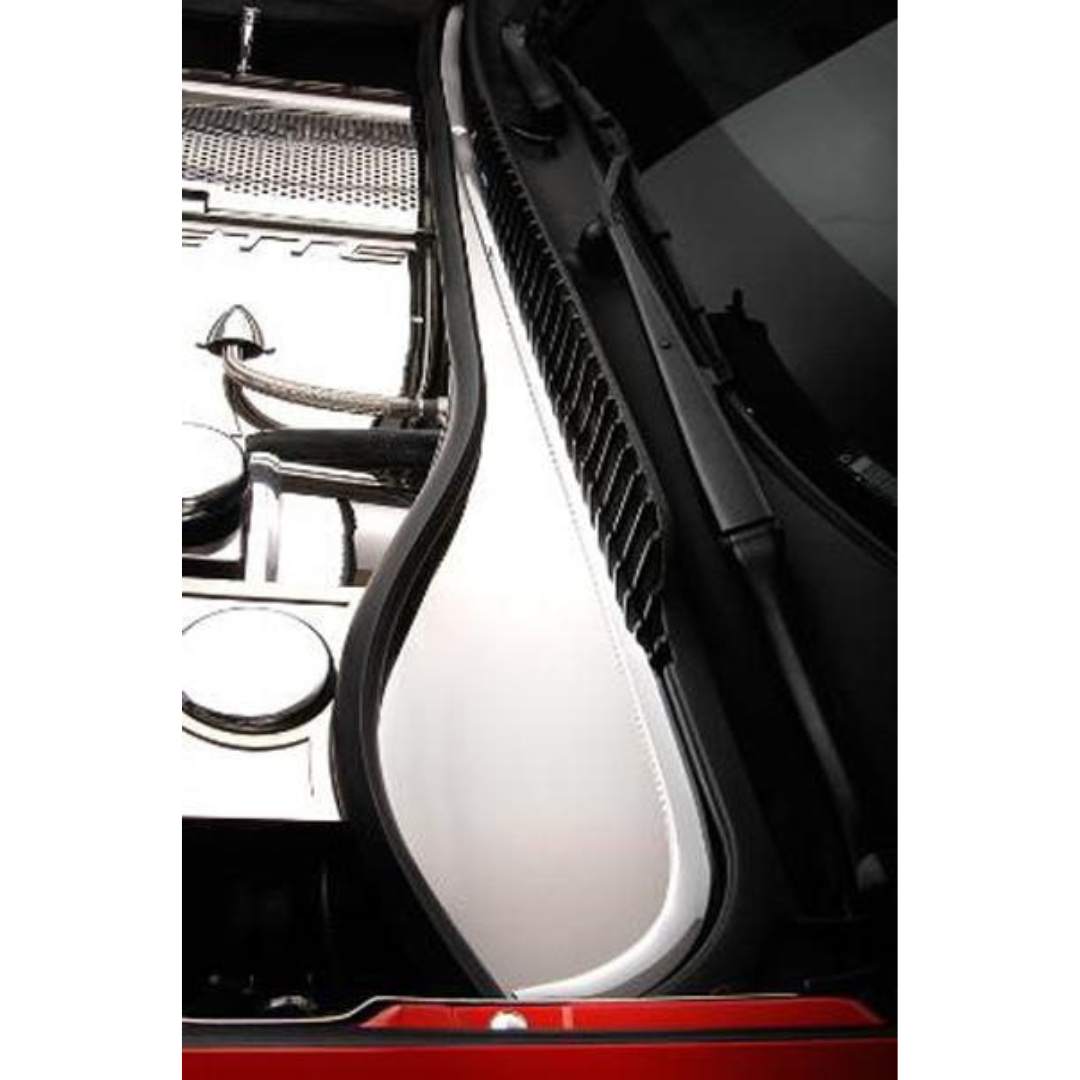 C5 Corvette Wiper Cowl Cover - Polished Stainless Steel