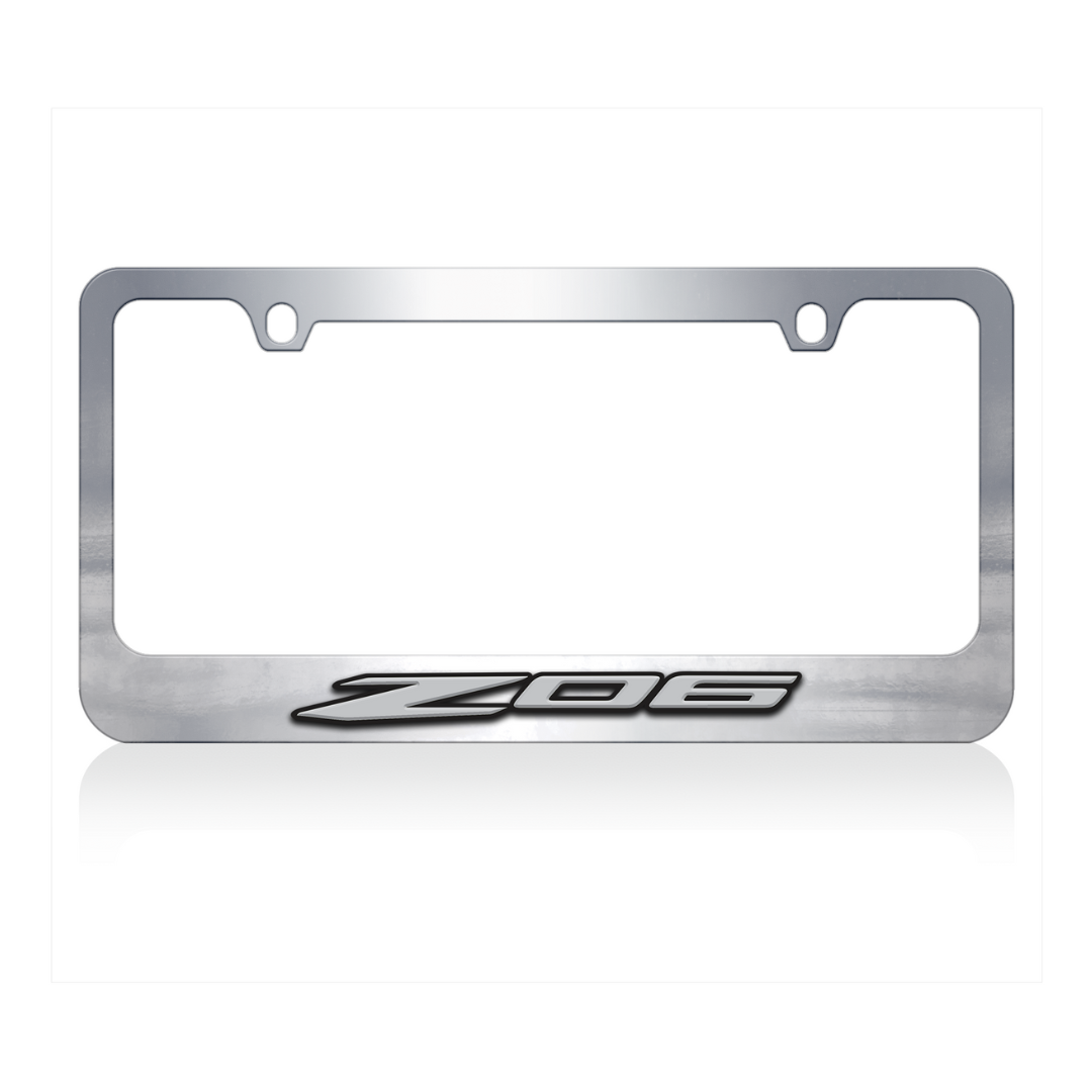 Chevrolet Corvette C8 Z06 Chrome License Plate Frame
