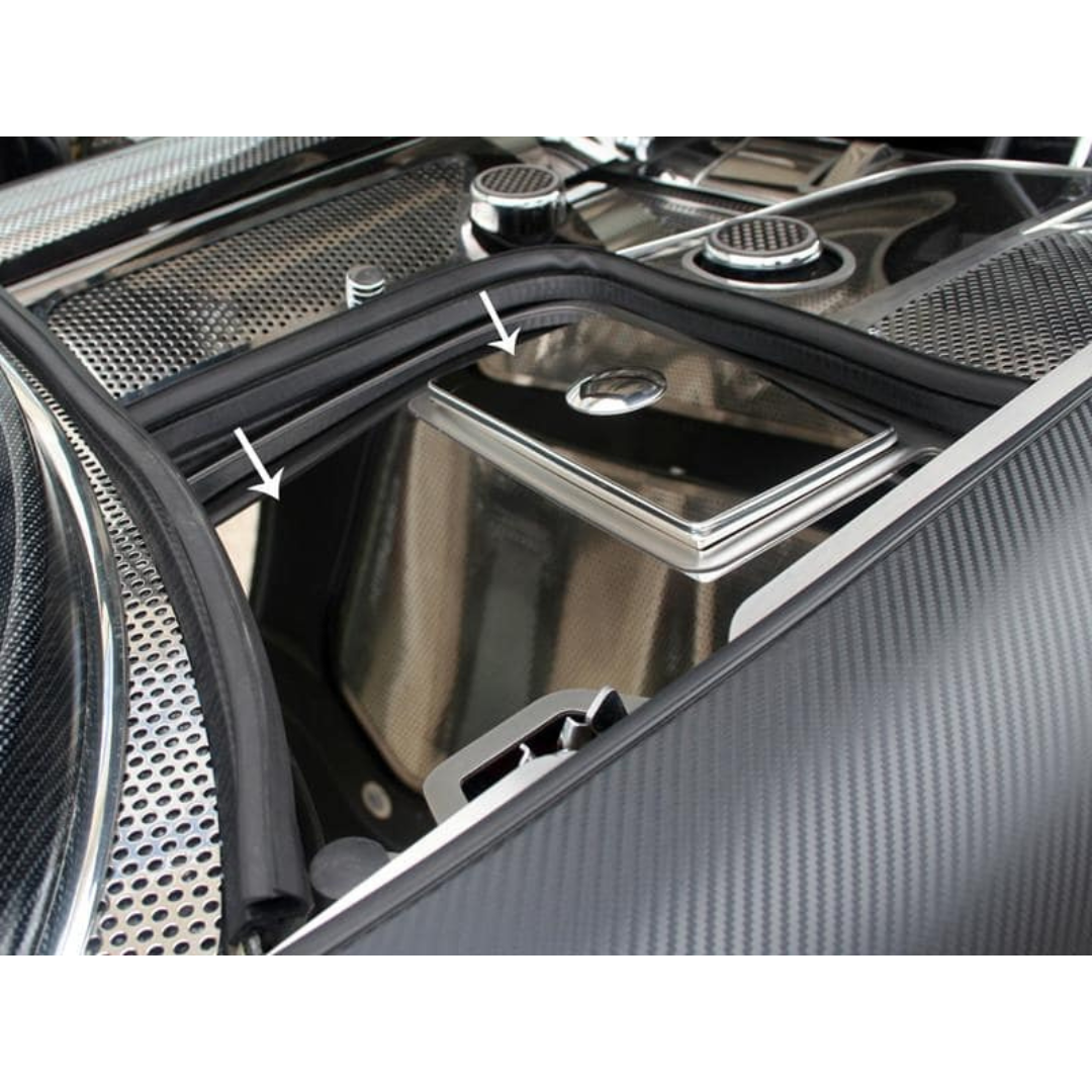 C5 Corvette Battery / Fuse Box Cover - Polished Stainless Steel