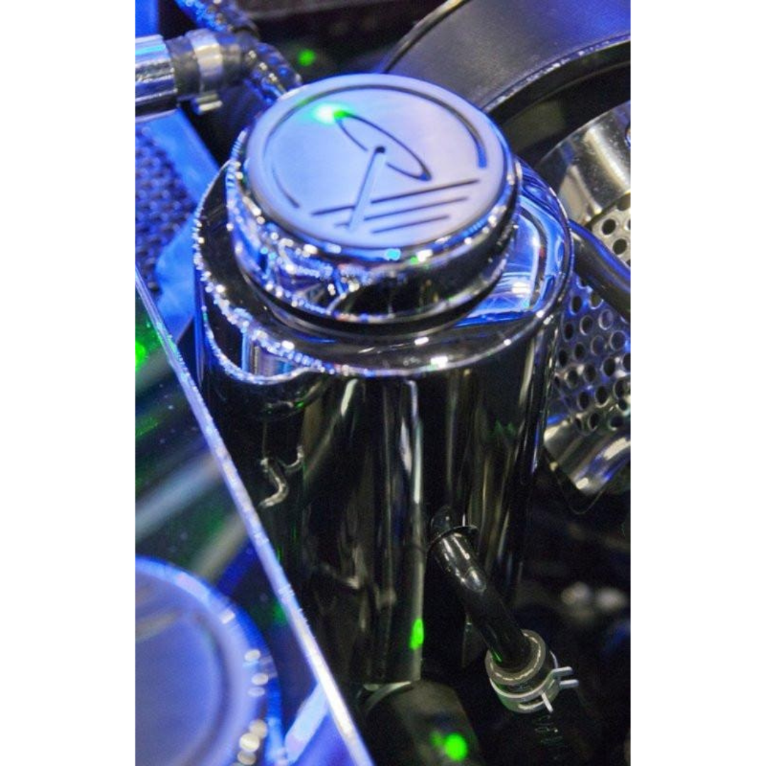 C6 Corvette ZR1 Power Steering Reservoir Cover - Polished Stainless Steel