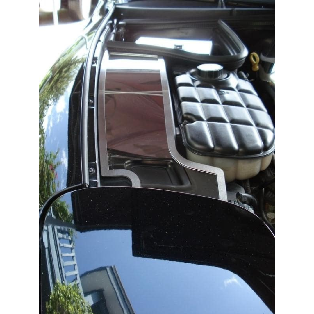 C5 Corvette Inner Fender Accent Plates - Polished Stainless Steel