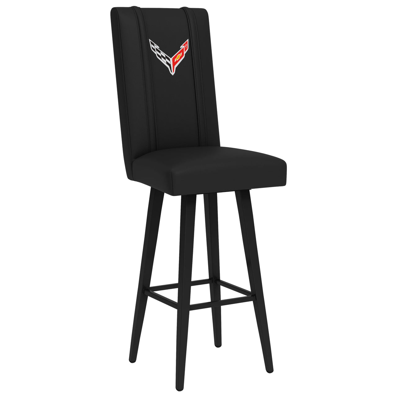 Swivel Bar Stool 2000 with C8 Corvette Symbol Logo