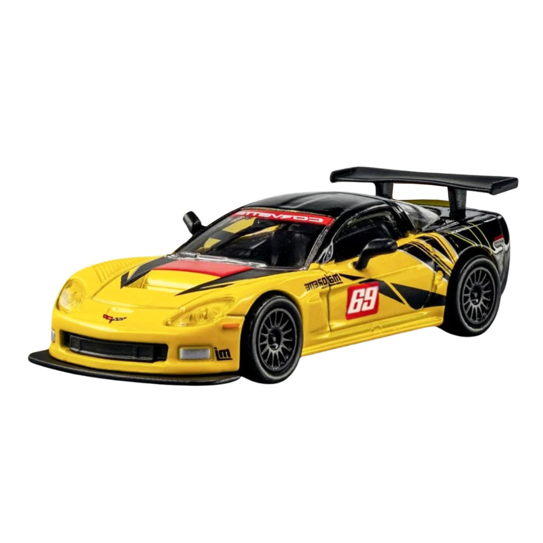 2005 Chevrolet Corvette C6R #69 Yellow and Black "Collection" Series 1/64 Diecast Model Car