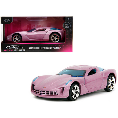 2009-chevrolet-corvette-stingray-concept-pink-1-32-diecast-model-car-by-jada