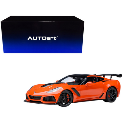 2019 Chevrolet Corvette ZR1 C7 Sebring Orange Tintcoat 1/18 Model Car by Autoart