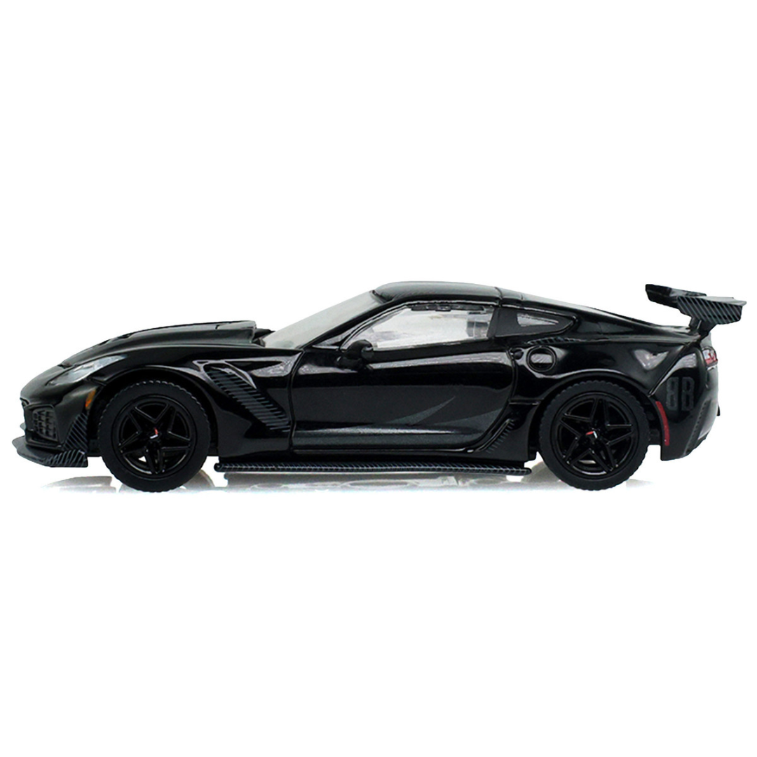 2019 Chevrolet Corvette ZR1 Black "Black Bandit" Series 31 1/64 Diecast Model Car
