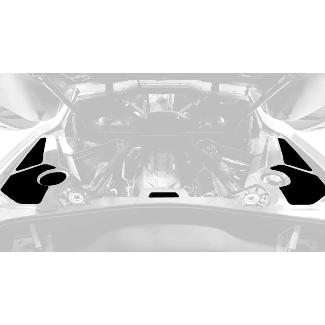 2020-2025 Corvette Custom Painted Engine Bay Trim Panel Accents - CA