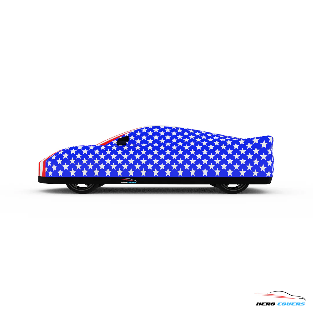 1984-1996 C4 Corvette American Flag Car Cover